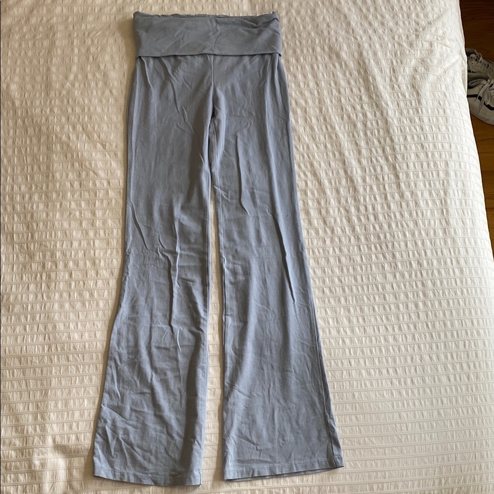 Light Blue Flared Leggings NWOT